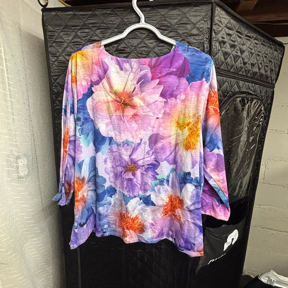 Alfred Dunner Vibrant Floral Women's Blouse